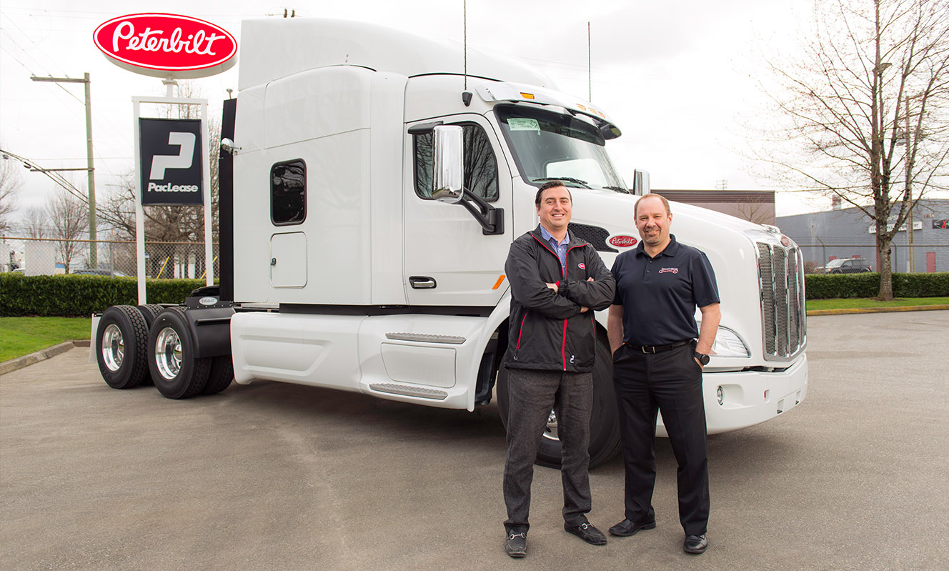 Erich Schmidt, Peterbilt Pacific Leasing. Mike Dandenault, Bulkley Valley Wholesale