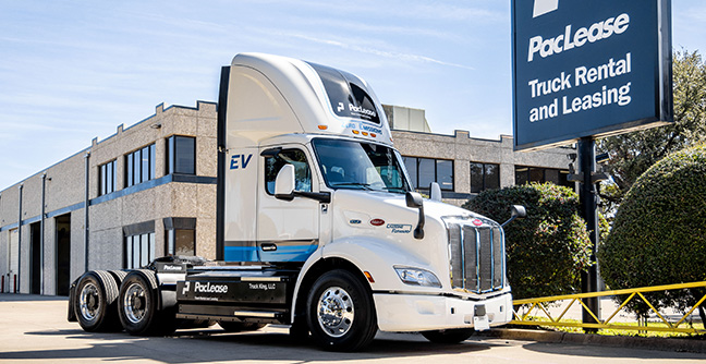 PacLease Places First Leased Electric Peterbilts into Service