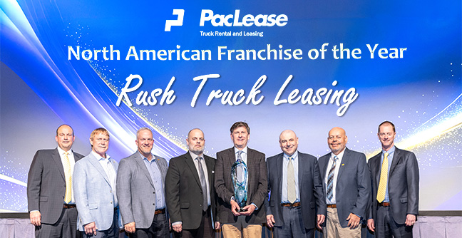 Rush Truck Leasing Named PacLease North American Franchise of the Year